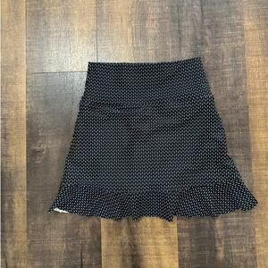 Albion Black & White High-Waisted Swim Skirt Size XS